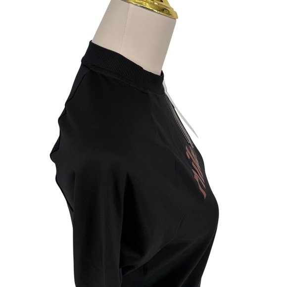 Nike Air Running Top Women’s MEDIUM Dri-Fit Black Long Sleeve Midlayer DM7545 - Picture 7 of 16
